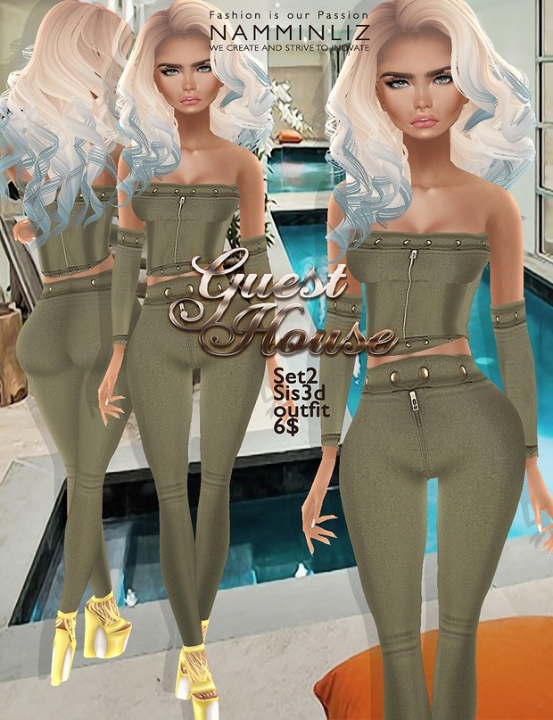Guest House Set Full 4 Sis3d outfit imvu texture PNG