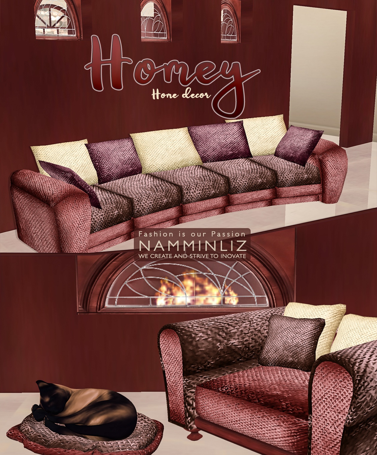 Homey imvu home decor 25 textures PNG - NAMMINLIZ