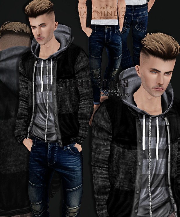 StreetStyles combo3 imvu Top + Jeans