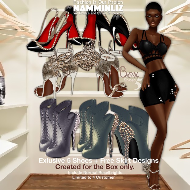 BOX 5 Shoes + Free Skirt • Limited to 4 Customers