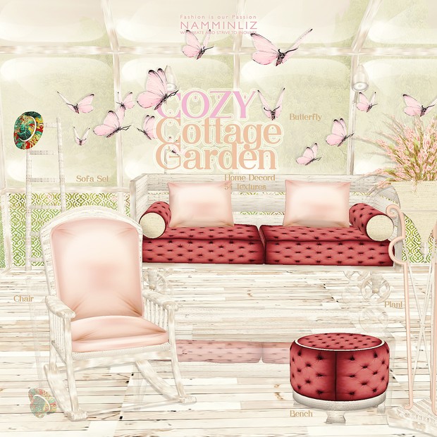 CozyGarden Home Decor 54 Textures (only 4 piece available)