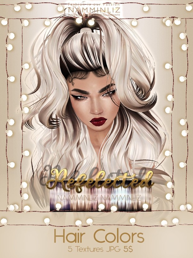 Reflected Hair Colors Full Textures JPG imvu NAMMINLIZ file sale