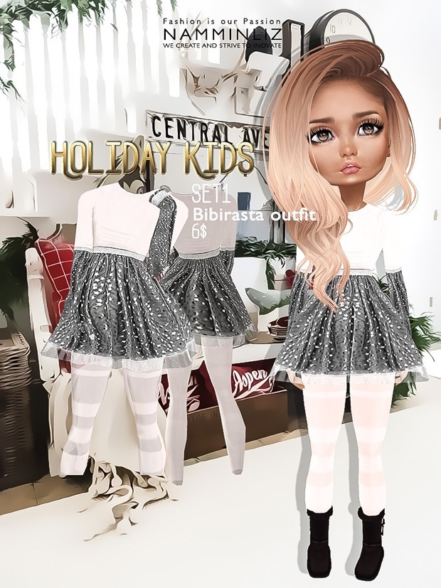 Holiday Kids Full Set imvu texture JPG bibirasta 4 outfits NAMMINLIZ filesale
