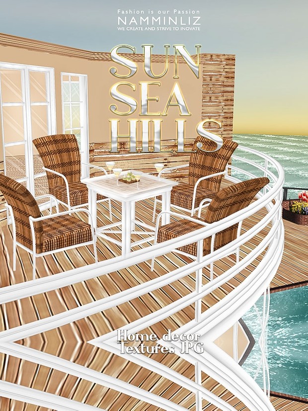 Sun Sea Hills Home decor 28 JPG Textures 6 *.CHKN