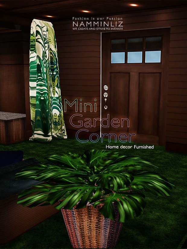 Mini Garden Corner Home decor ( 20 Textures JPG ) Furnished