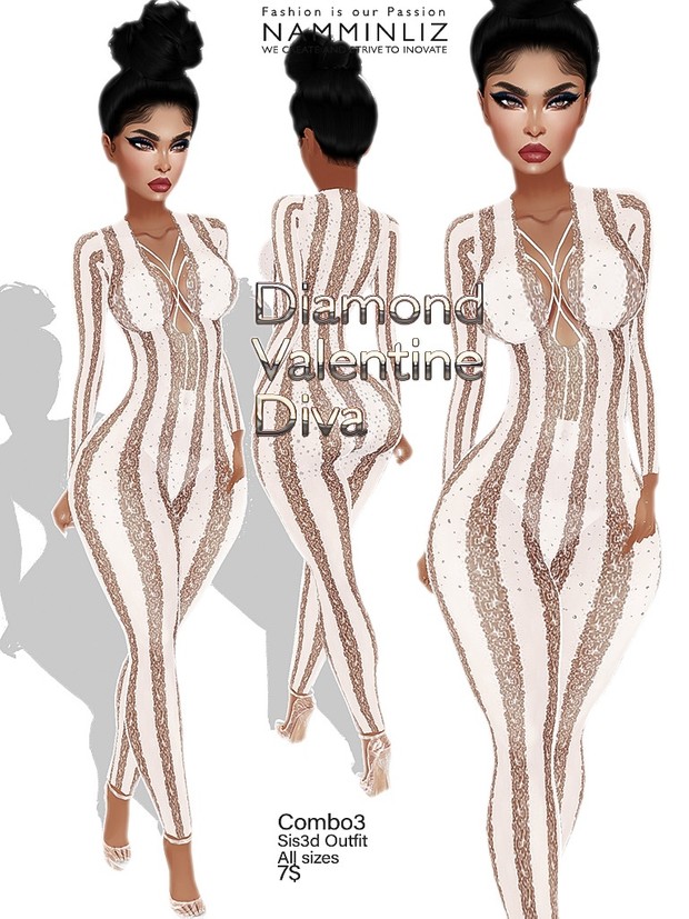 Diamond Valentine Diva Full combo outfit Sis3d JPG Texture