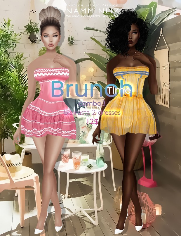 Brunch time combo ( imvu Bibirasta 6 dresses ) all sizes
