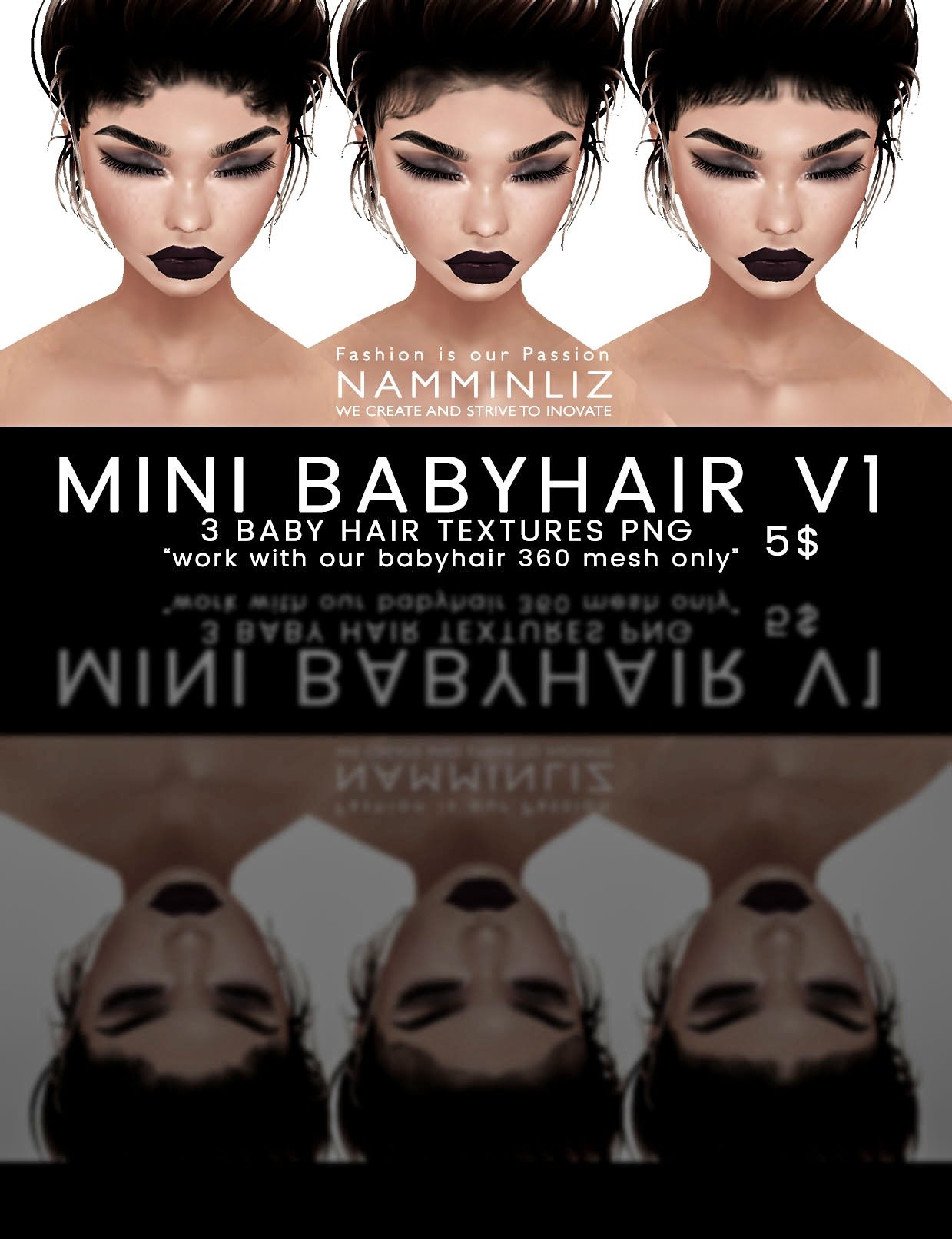 Mini Babyhair V1 3 Textures Jpg Imvu Namminliz Wor Namminliz