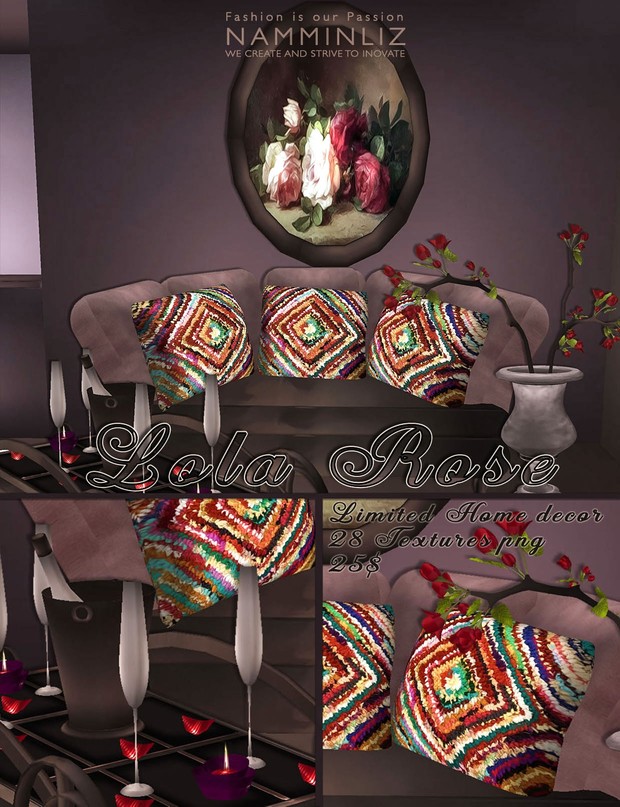 Lola Rose Limited Home Decor imvu 28 Textures PNG Limited to 5 person only