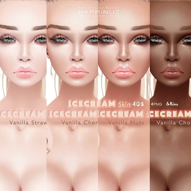 IceCream • Vanilla Strawberry Skin1