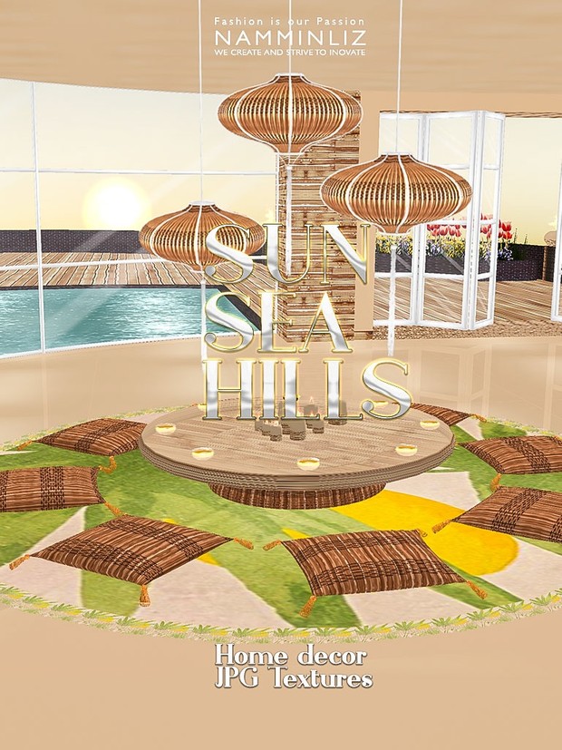 Sun Sea Hills Home decor 28 JPG Textures 6 *.CHKN