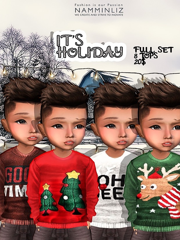 It's Holiday Full Set 8 tops imvu textures JPG NAMMINLIZ life sale