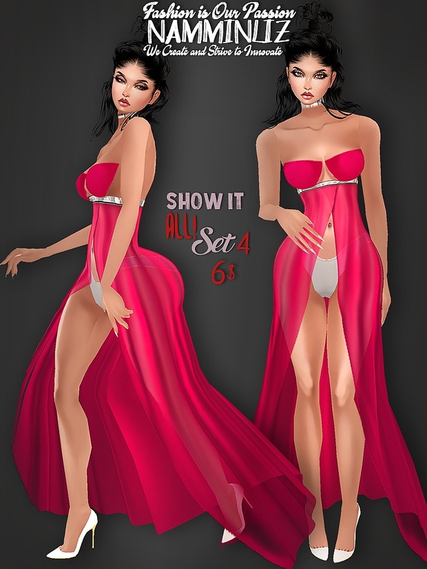 Full Show It All! SET 4 Bibirasta Dresses All sizes PNG