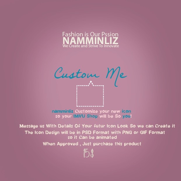 REQUEST Custom Me ICON IMPORTANT READ BEFORE PURCHASE