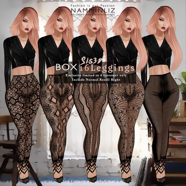 Box 16 Sis3d Leggings + Free Bibi Top • Include Normal Resell Right