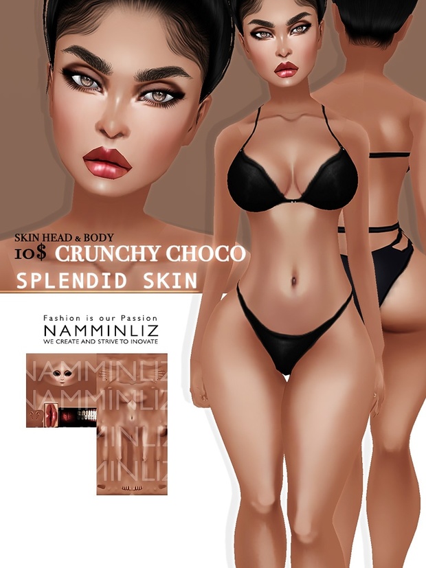 Crunchy Choco Splendid Skin imvu Texture JPG