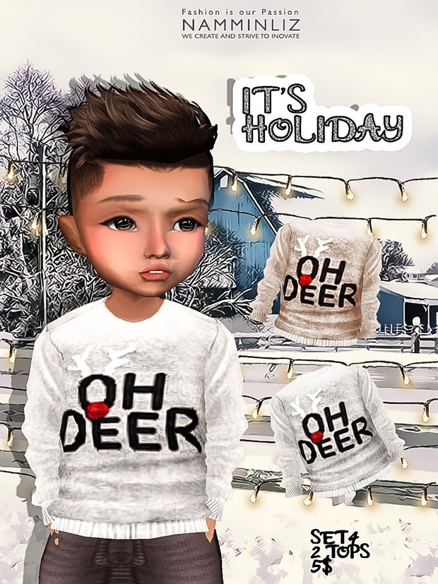 It's Holiday Full Set 8 tops imvu textures JPG NAMMINLIZ life sale
