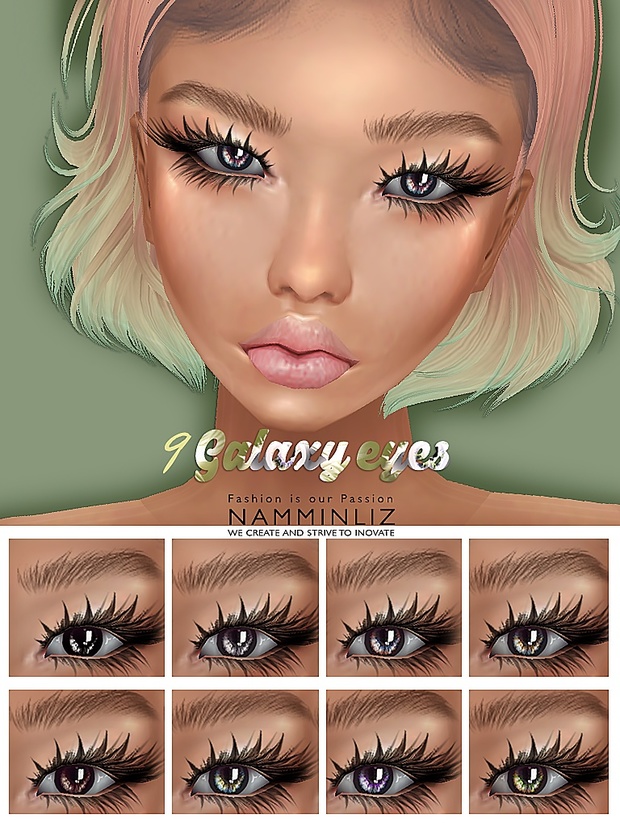 9 Galaxy Eyes PNG Textures NAMMINLIZ
