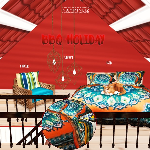 BBQ Holiday Room Decor 72Textures Limited