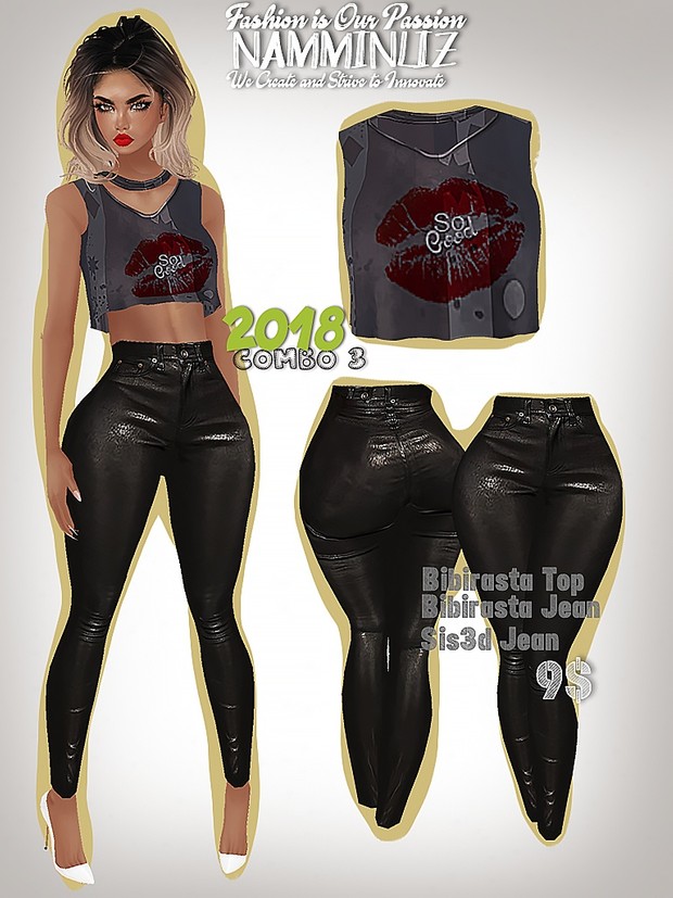 FULL 2018 COMBO 4 Bibirasta top + 4 Jean Sis3d/Bibirasta All sizes