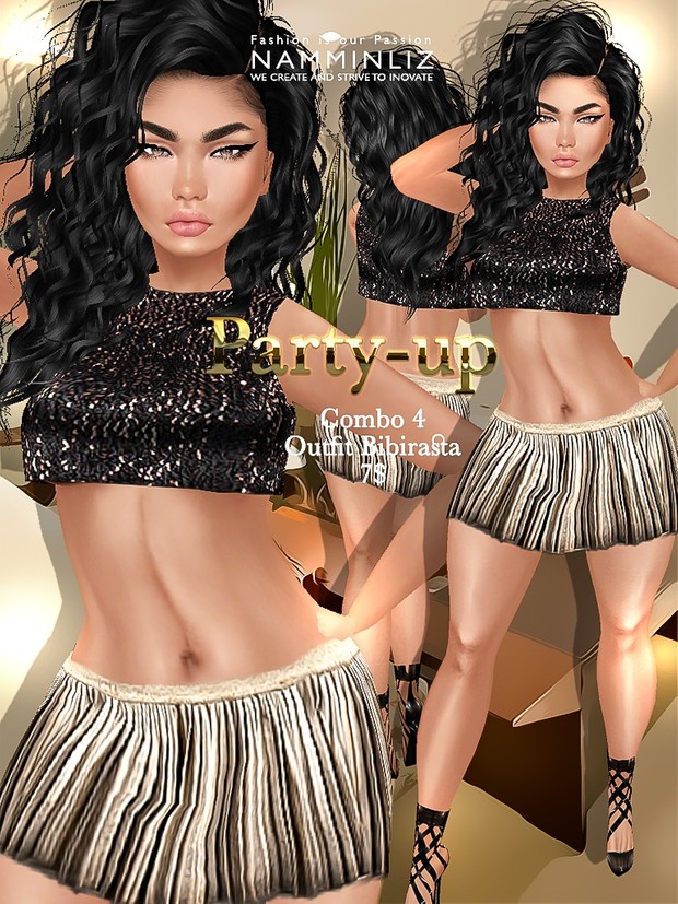 Party-up Full combo Bibirasta 8 outfits imvu JPG textures NAMMINLIZ filesale