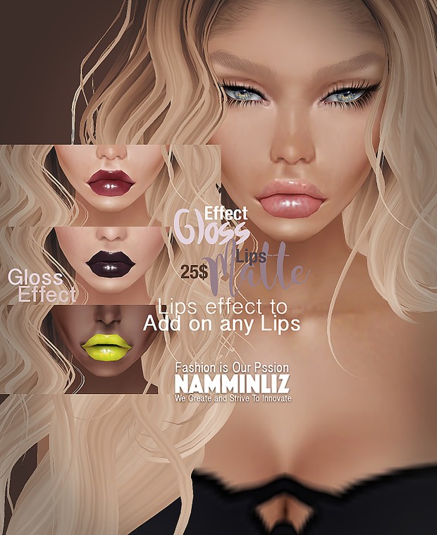 Desirous Kiss With the new E F F E C T Gloss And Matte Lips - 5 Gloss Effect + 9 Matte Lips