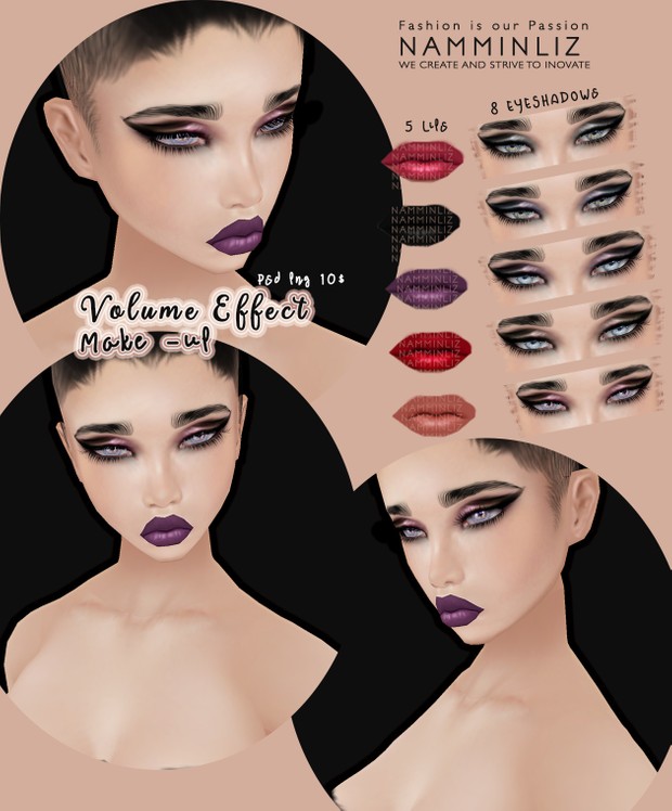 Volume Effects Make-up can be apply to any imvu skin PSD + PNG