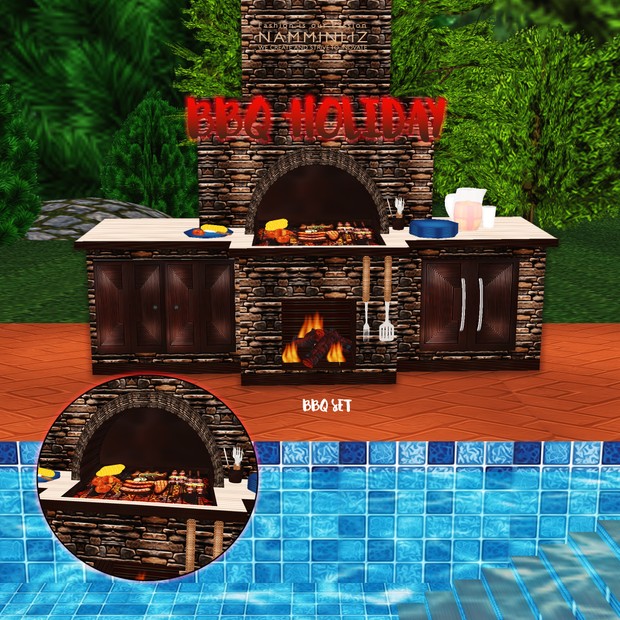 BBQ Holiday Room Decor 72Textures Limited