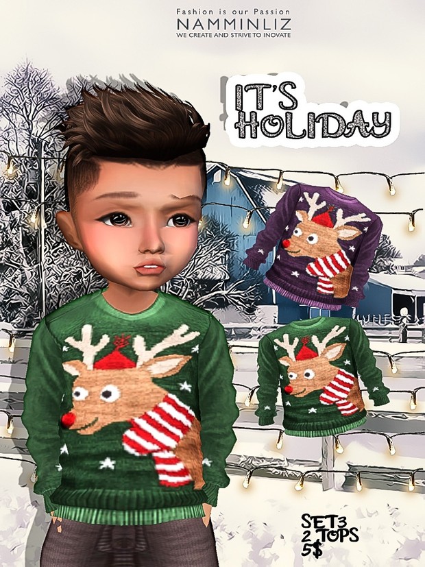 It's Holiday Full Set 8 tops imvu textures JPG NAMMINLIZ life sale