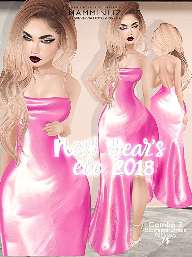 New Year's eve full combo Bibirasta dress all sizes imvu JPG texture NAMMINLIZ
