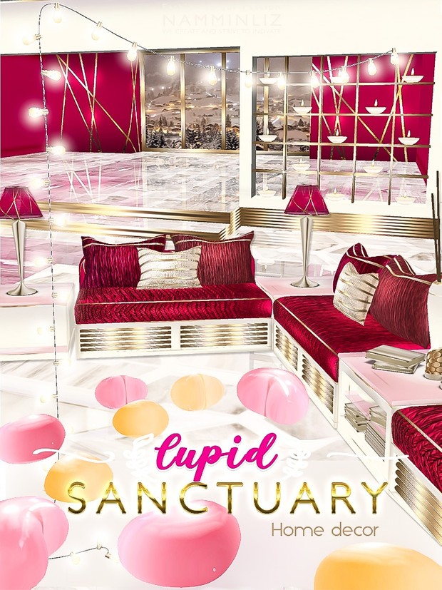 Cupid Sanctuary Home decor 40 JPG Textures & 11 *.CHKN filesale NAMMINLIZ imvu