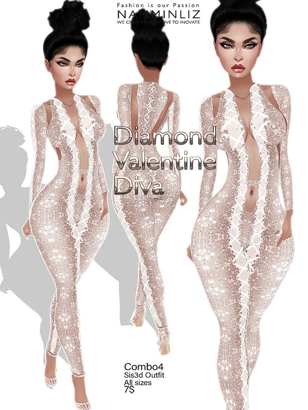 Diamond Valentine Diva Full combo outfit Sis3d JPG Texture
