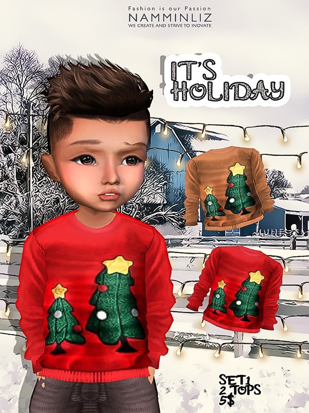 It's Holiday Full Set 8 tops imvu textures JPG NAMMINLIZ life sale