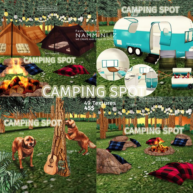 Camping Spot Home Decor 49 Textures 3/4