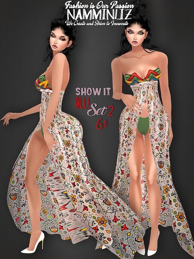 Full Show It All! SET 4 Bibirasta Dresses All sizes PNG