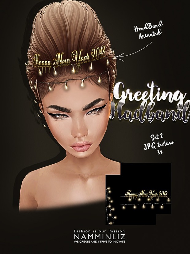 Greeting headband Full set imvu texture JPG NAMMINLIZ filesale
