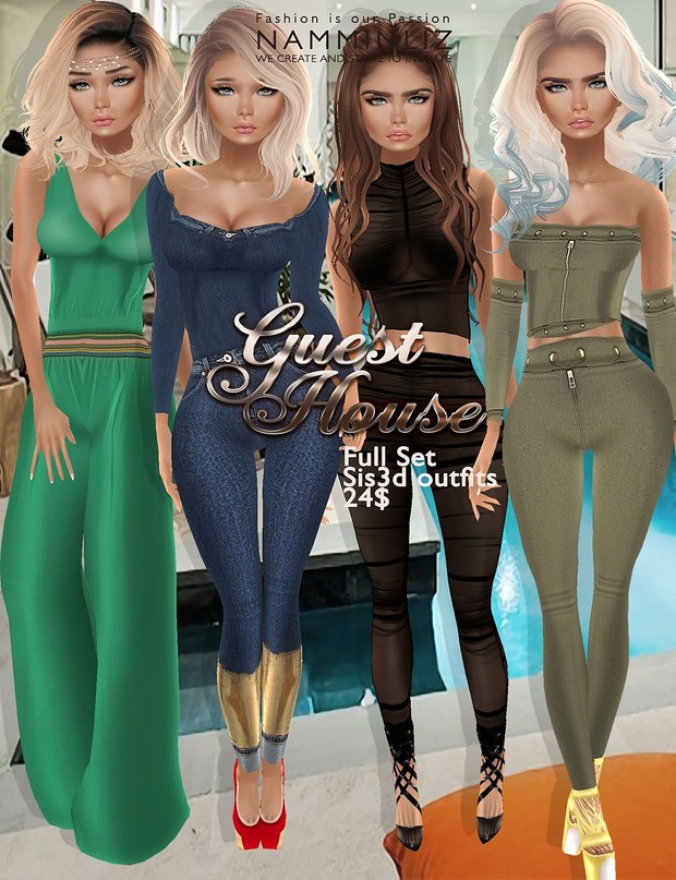 Guest House Set Full 4 Sis3d outfit imvu texture PNG