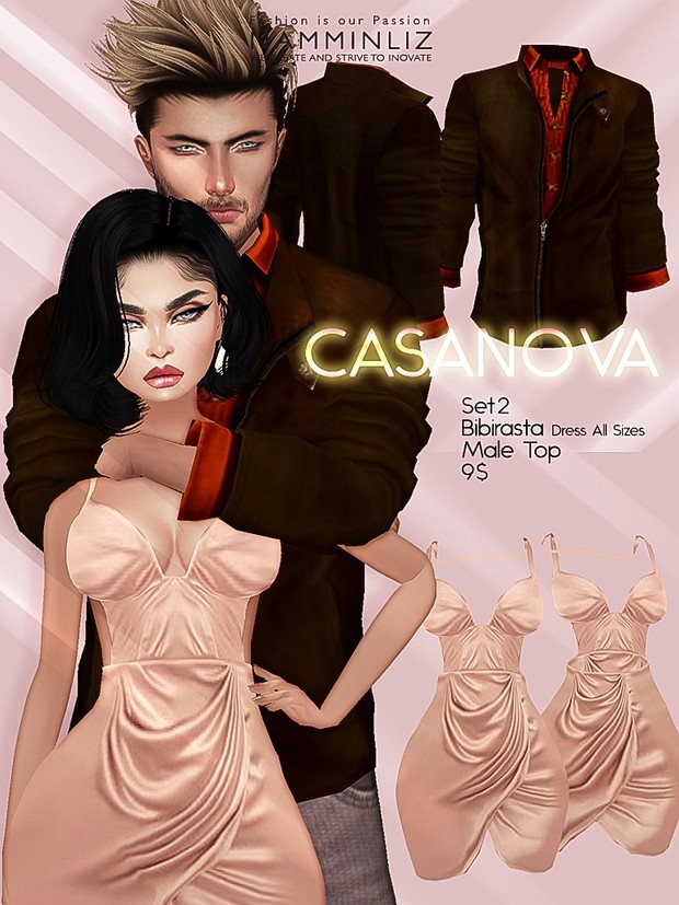 CASANOVA set2 ( Bibirasta Dress + Male Top ) JPGTexture imvu