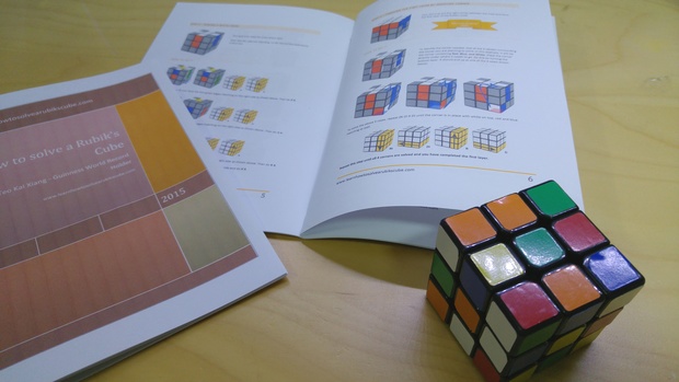 How to solve a Rubik's Cube - printable booklet
