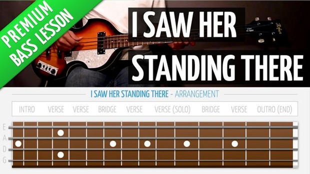 I Saw Her Standing There (Premium Bass Lesson)
