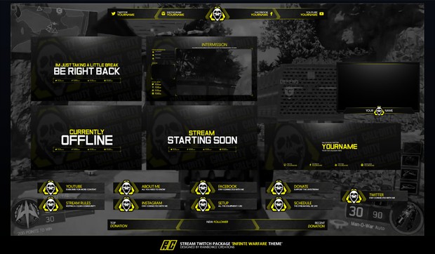 COD Infinite Warfare Twitch Package