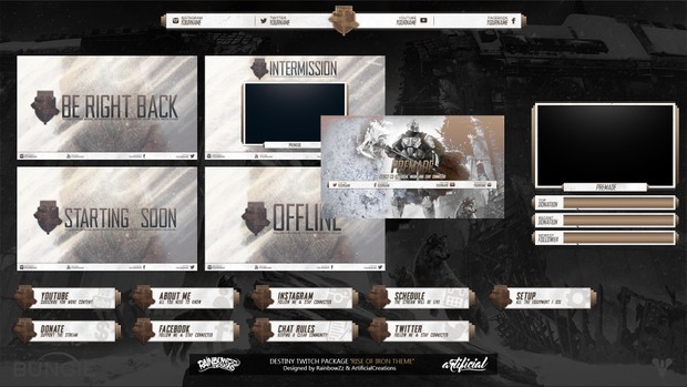 Destiny - Rise of Iron Twitch Package