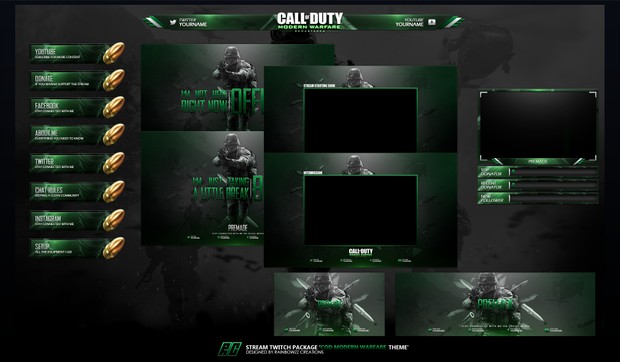 COD Modern Warfare remastered Twitch Package