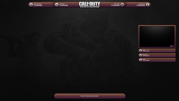 Call Of Duty - Infinite Warfare Themed Twitch Package