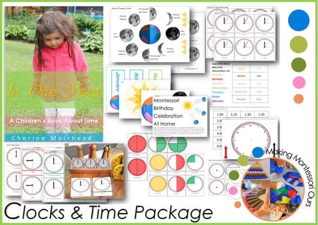 Montessori Clock & Time Work Printable Package