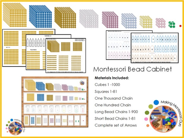 Montessori Bead Cabinet