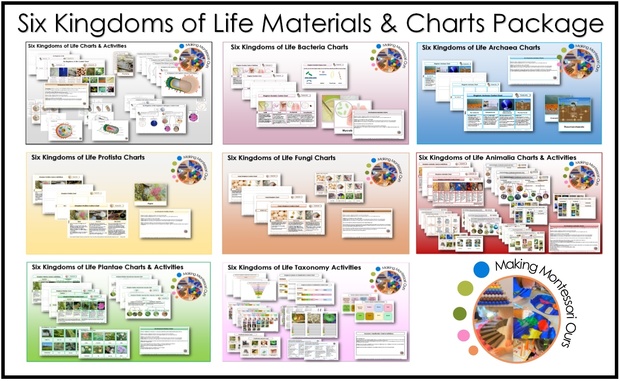 Six Kingdoms Taxonomy & Labels Printable Package