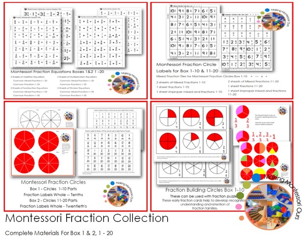 Montessori Complete Fractions Package