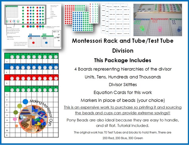 Montessori Test Tube Division