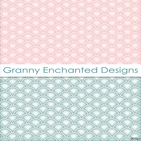 Soft Beach: 12 Digital Papers– in Teal, Blue, White, and Blush Patterns (007p1)